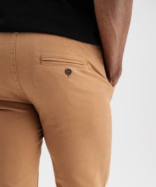 Pantalon chino coupe Slim homme vue3 - GEMO 4G HOMME - GEMO