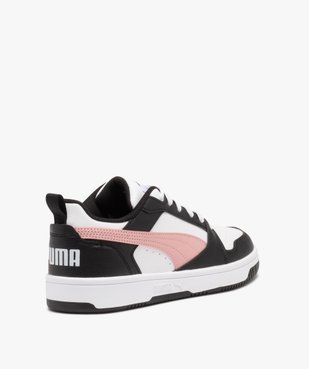Baskets femme tricolores style rétro à lacets - Puma Rebound vue4 - PUMA - GEMO