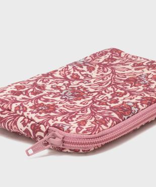 Pochette imprimée fermeture zippée femme vue2 - GEMO (ACCESS) - GEMO