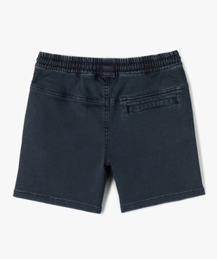 Short garçon en toile denim extensible vue3 - GEMO (JUNIOR) - GEMO