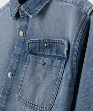 Chemise en jean à boutons pression garçon vue7 - GEMO (ENFANT) - GEMO