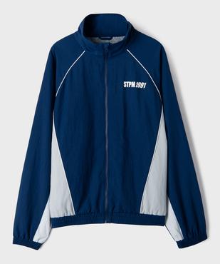 Sweat zippé à col montant et manches raglan garçon vue1 - GEMO (JUNIOR) - GEMO