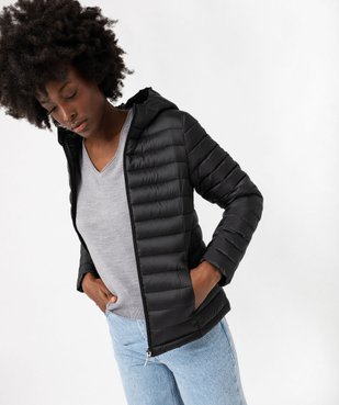 Doudoune à capuche rembourrage fin femme vue2 - GEMO 4G FEMME - GEMO