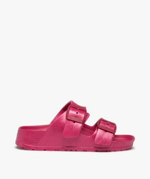 Mules de piscine fille pailletées à brides ajustables vue1 - GEMO (ENFANT) - GEMO
