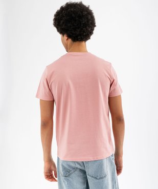 Tee-shirt à manches courtes et col rond homme vue4 - GEMO 4G HOMME - GEMO