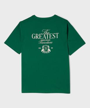Tee-shirt manches courtes motif poitrine et dos garçon vue3 - GEMO 4G GARCON - GEMO