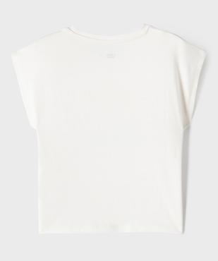 Tee-shirt imprimé à manches ultra courtes fille vue3 - GEMO 4G FILLE - GEMO