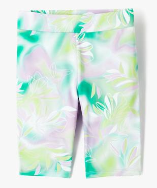 Leggings court à motifs fleuris effet tie and dye fille vue1 - GEMO (ENFANT) - GEMO