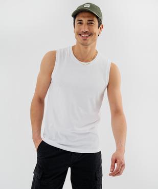 Tee-shirt sans manches en jersey de coton homme vue2 - GEMO 4G HOMME - GEMO