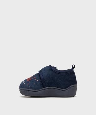 Chaussons en velours avec motifs pailletés bébé fille vue3 - GEMO 4G BEBE - GEMO