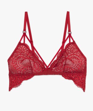 Soutien-gorge triangle sans armatures avec strass vue4 - GEMO(HOMWR FEM) - GEMO