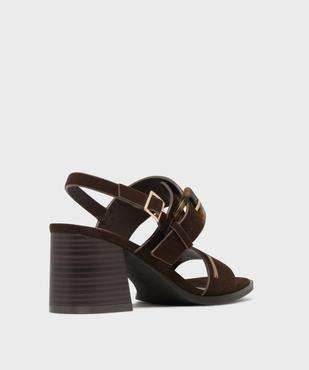 Sandales à talon avec bride arrière femme - LuluCastagnette vue4 - LULUCASTAGNETTE - GEMO