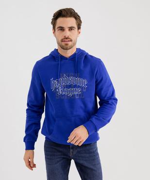 Sweat à capuche en molleton imprimé homme vue1 - GEMO (HOMME) - GEMO