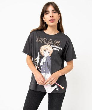Tee-shirt à manches courtes avec motif XXL femme - Sakura vue2 - SAKURA CARD CAP - GEMO