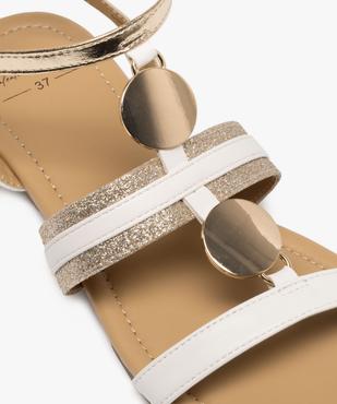 Sandales femme casual à brides fantaisie et ronds métallisés vue6 - VALENTINA BALDA - GEMO