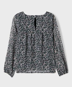 Blouse en voile à manches longues fille vue3 - GEMO 4G FILLE - GEMO