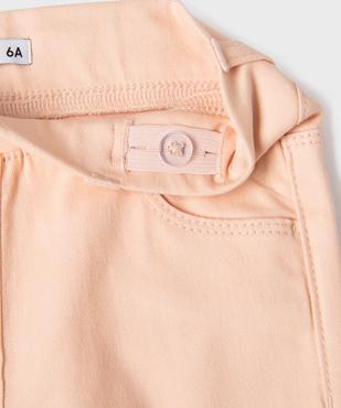 Pantalon slim fille avec taille ajustable vue2 - GEMO (ENFANT) - GEMO