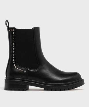 Boots Chelsea à clous et semelle crantée femme vue1 - 5 MILES - GEMO