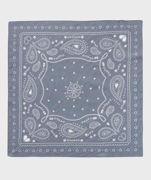 Foulard carré en coton imprimé femme vue1 - GEMO (ACCESS) - GEMO