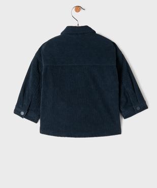 Surchemise en velours côtelé doublée polaire bébé garçon vue4 - GEMO(BEBE DEBT) - GEMO