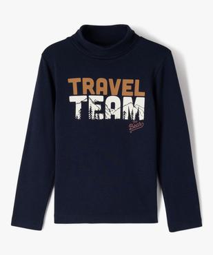 Tee-shirt col roulé imprimé garçon vue2 - GEMO 4G GARCON - GEMO