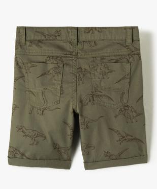 Bermuda en coton twill imprimé à revers garçon vue4 - GEMO 4G GARCON - GEMO
