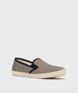 Chaussons pantoufles en toile homme vue2 - G'FLEX GEMO FOR GOOD - GEMO