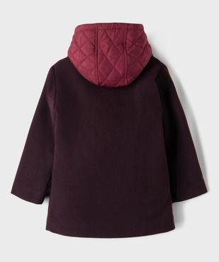 Manteau droit à capuche effet 2-en-1 doudoune fille - LuluCastagnette vue5 - LULUCASTAGNETTE - GEMO