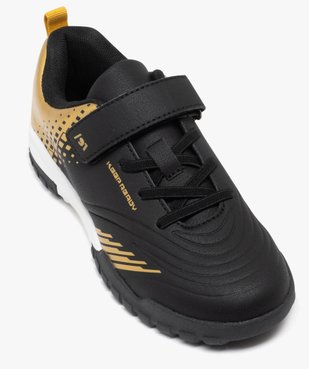 Chaussures de football bicolores avec fermeture scratch garçon vue5 - ATHLETIC - GEMO