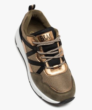 Baskets femme multicolores avec lacets passants - Banana Moon vue5 - B&M BY BANANA M - GEMO