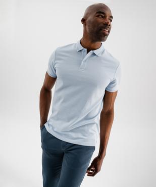 Polo manches courtes avec finitions fantaisie homme vue1 - GEMO (HOMME) - GEMO