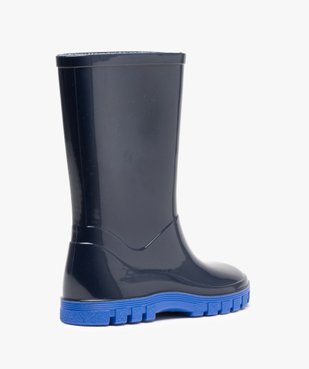 Bottes de pluie garçon à semelle crantée contrastante vue4 - GEMO (ENFANT) - GEMO