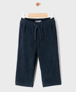 Pantalon droit en velours côtelé à taille élastiqué bébé garçon vue1 - GEMO(BEBE DEBT) - GEMO