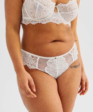 Tanga en dentelle femme grande taille vue1 - GEMO(HOMWR FEM) - GEMO