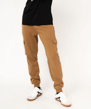 Pantalon de jogging coupe cargo homme vue1 - GEMO 4G HOMME - GEMO