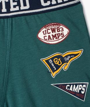Boxer imprimé avec taille élastique garçon - Camps United vue2 - CAMPS US - GEMO