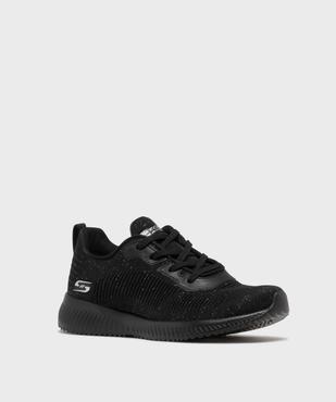 Baskets basses en mesh pailleté femme - Skechers vue2 - SKECHERS - GEMO