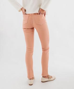 Jean slim coloré taille normale femme vue3 - GEMO 4G FEMME - GEMO
