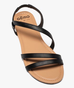 Sandales plates multibrides à enfiler femme vue5 - PREMIER PRIX BY GEMO - GEMO