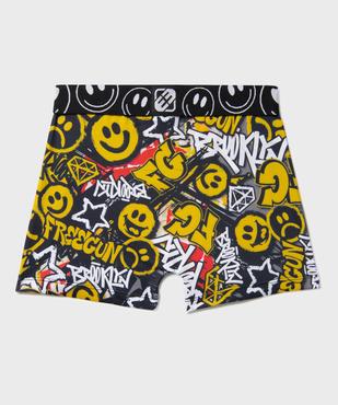 Boxer microfibre douce imprimée garçon - Freegun vue6 - FREEGUN - GEMO