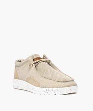Tennis en toile look chaussures bateau homme vue2 - URBAN STEPS - GEMO