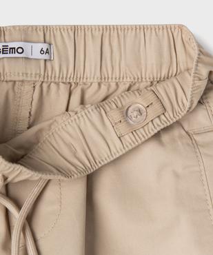 Pantalon chino avec taille ajustable garçon vue2 - GEMO (ENFANT) - GEMO