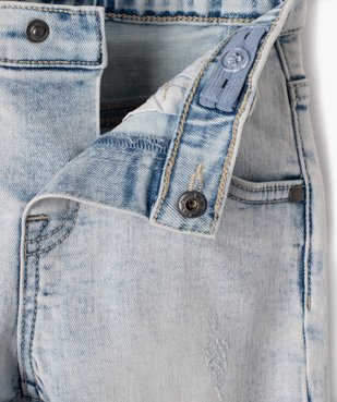 Jean droit bleached bébé garçon vue2 - GEMO(BB COUCHE) - GEMO