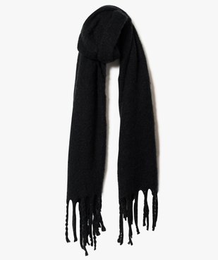 Echarpe plaid unie avec longues franges vue2 - GEMO (ACCESS) - GEMO