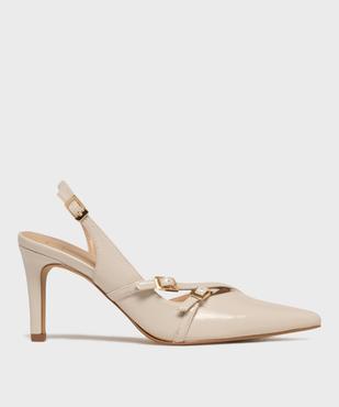 Escarpins vernis à talon fin et bout pointu femme - Follow Me vue1 - FOLLOW ME - GEMO