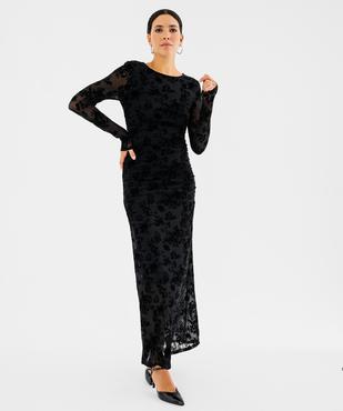 Robe longue ajustée femme vue4 - GEMO(FEMME PAP) - GEMO