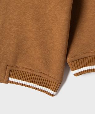 Sweat façon teddy en molleton à fermeture pressionnée bébé garçon vue4 - GEMO 4G BEBE - GEMO