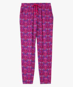 Pantalon femme fluide imprimé vue4 - GEMO(FEMME PAP) - GEMO