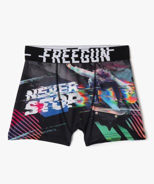 Boxer microfibre seconde peau imprimée garçon - Freegun vue1 - FREEGUN - GEMO