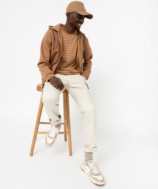 Sweat zippé à capuche homme vue5 - GEMO 4G HOMME - GEMO